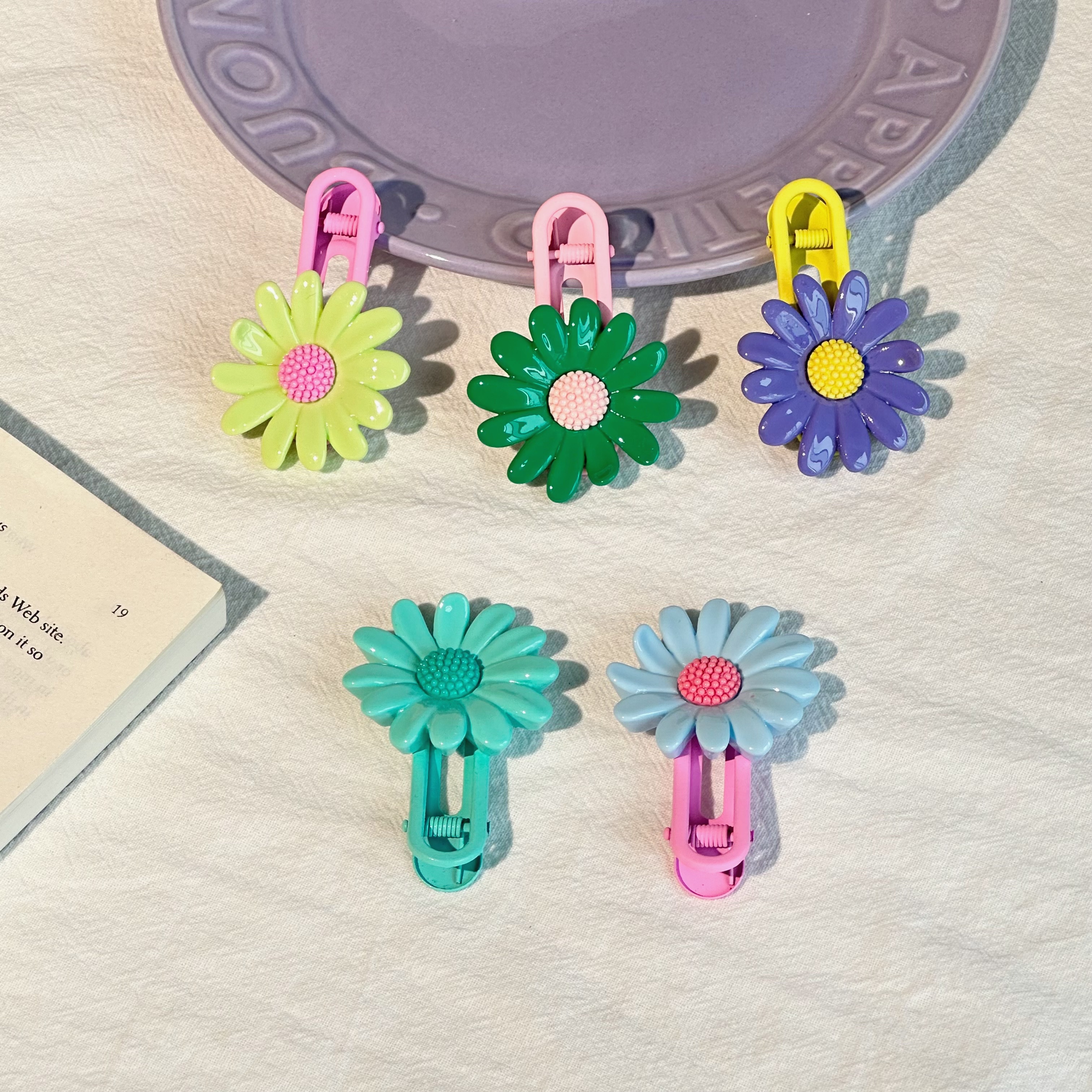 Cute children's hair clips, hair accessories, headwear, elegant and fashionable women's hair accessories, simple and grand, long-lasting and fixed, without damaging hair quality detail image 2