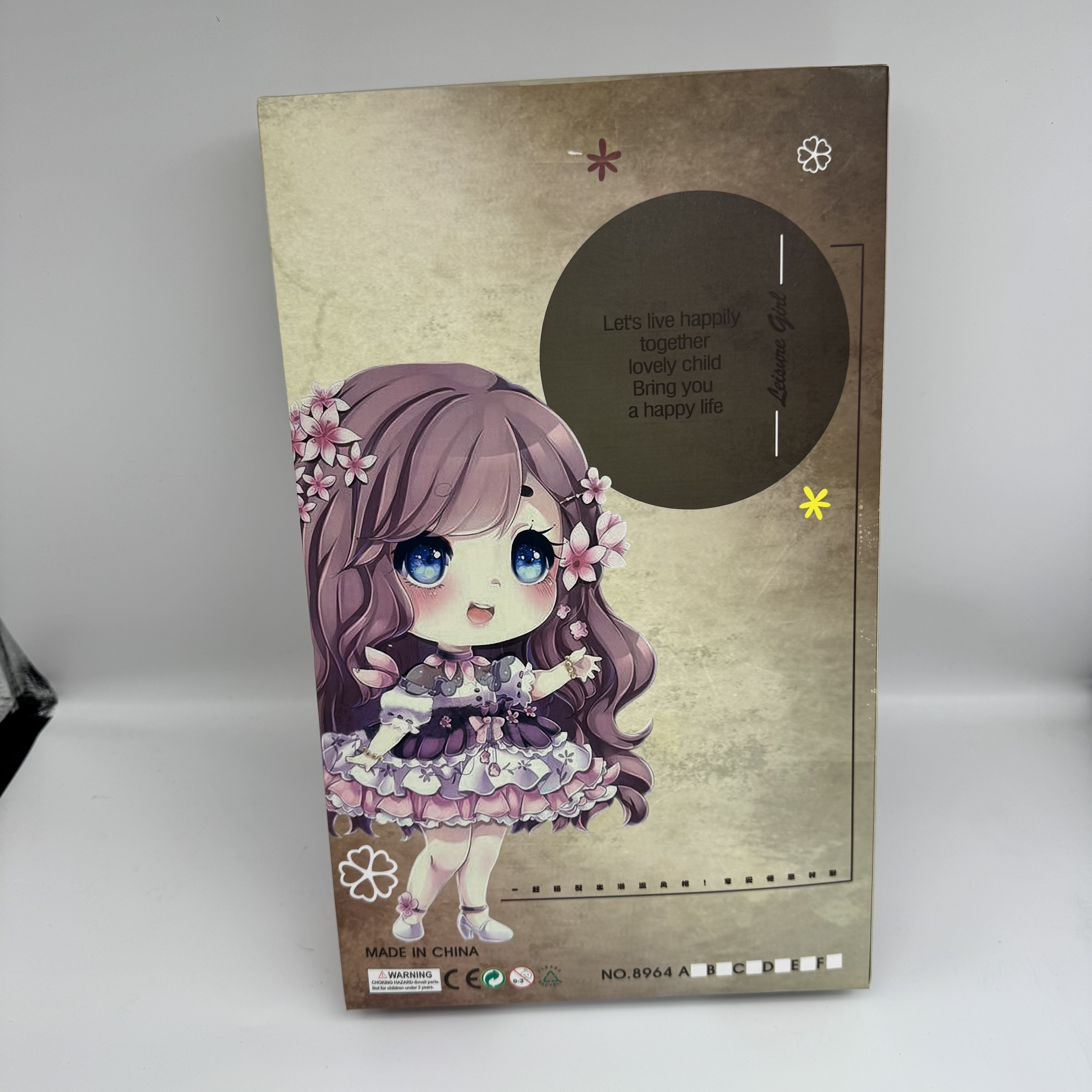 活动关节十二寸娃娃 盒装 礼盒包装 带音乐 玻璃眼睛 袋装详情图7