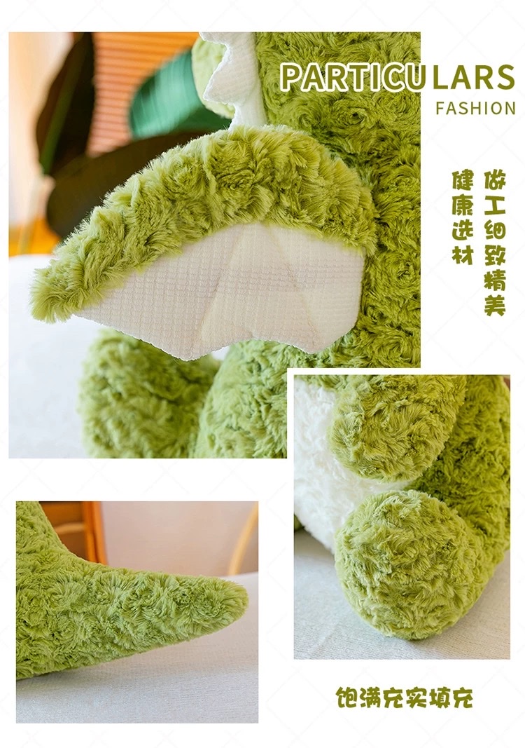 绿色小飞龙公仔毛绒玩具布娃娃玩偶恐龙抱枕坐姿男生款龙年吉祥物公仔详情图11