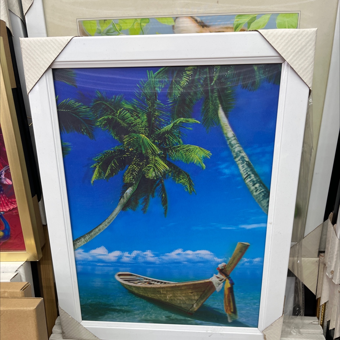 现代装饰画，海岛，8655-3