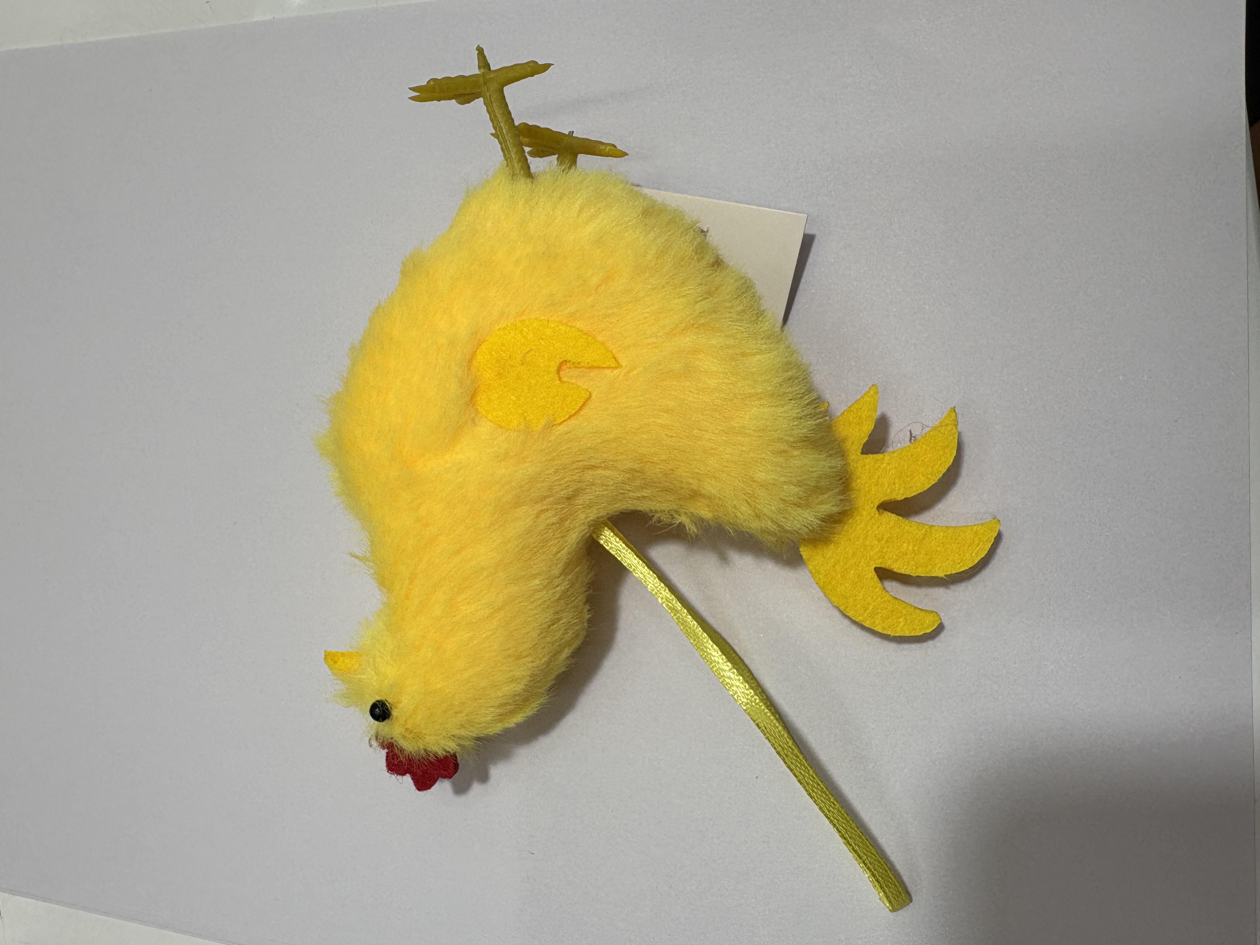 复活节挂件黄色小毛绒鸡呆萌可爱动画款迷你鸡宝宝儿童生日挂件小玩具