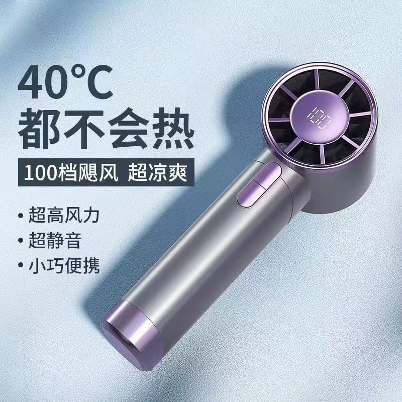 高速手持风扇 小风扇 挂腰风扇 便携式迷你风扇 夏日必备户外旅行神器产品图