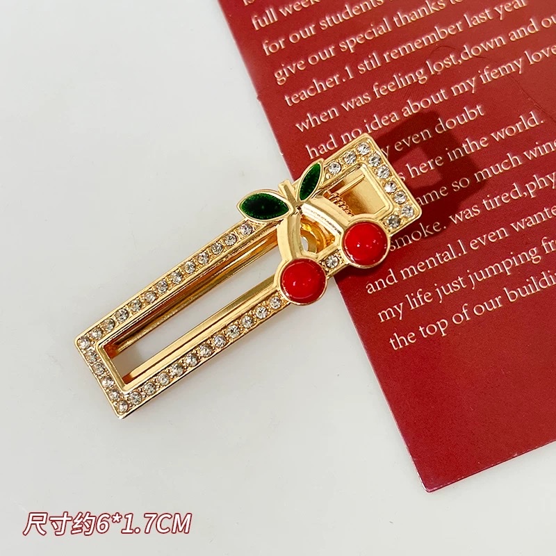 2025合金新款水钻发夹珍珠发卡蝴蝶结碎发夹子女ins森女系简约高颜值夹子