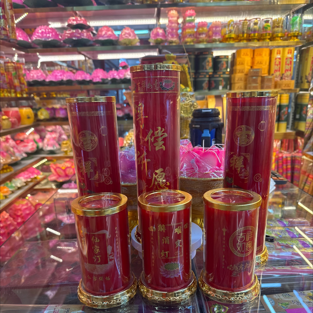 3D炫彩玻璃酥油灯 环保无烟酥油灯供佛用品 佛教法事供品 纯手工酥油灯 清香持久 点灯供佛酥油斗烛酥油灯细节图