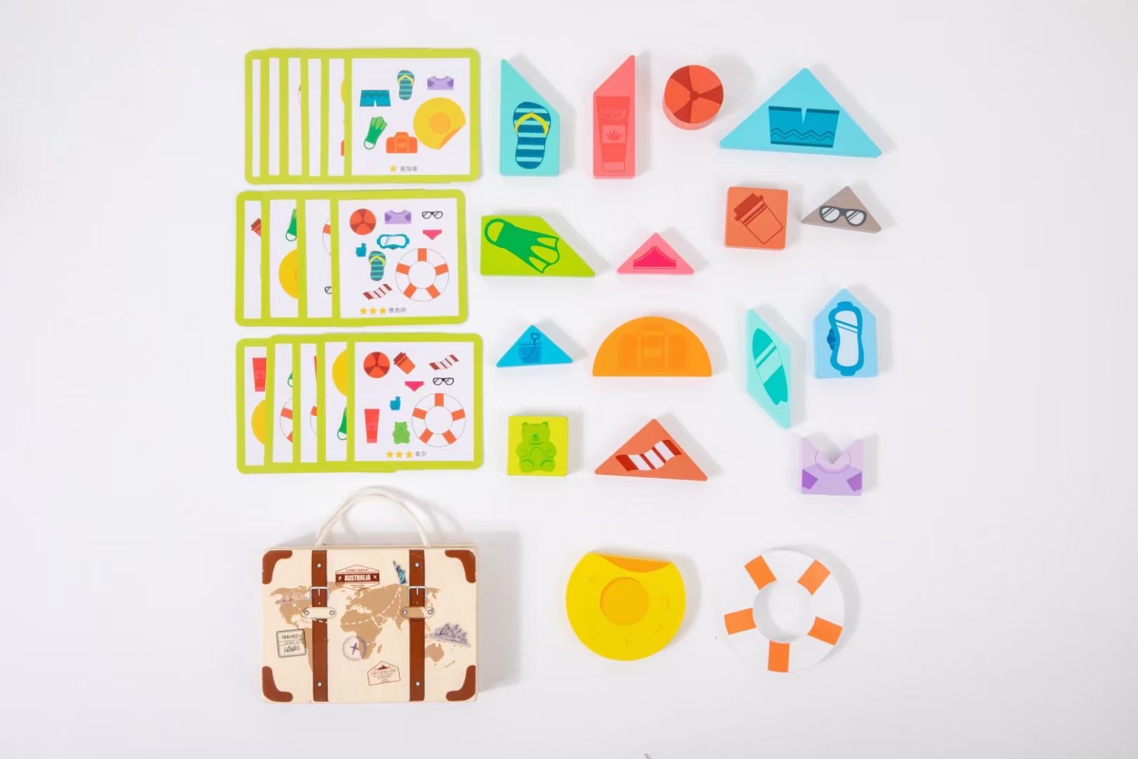 木质玩具儿童玩具益智积木套装 创意拼装乐高积木 玩乐学习两不误儿童玩具积木详情图4