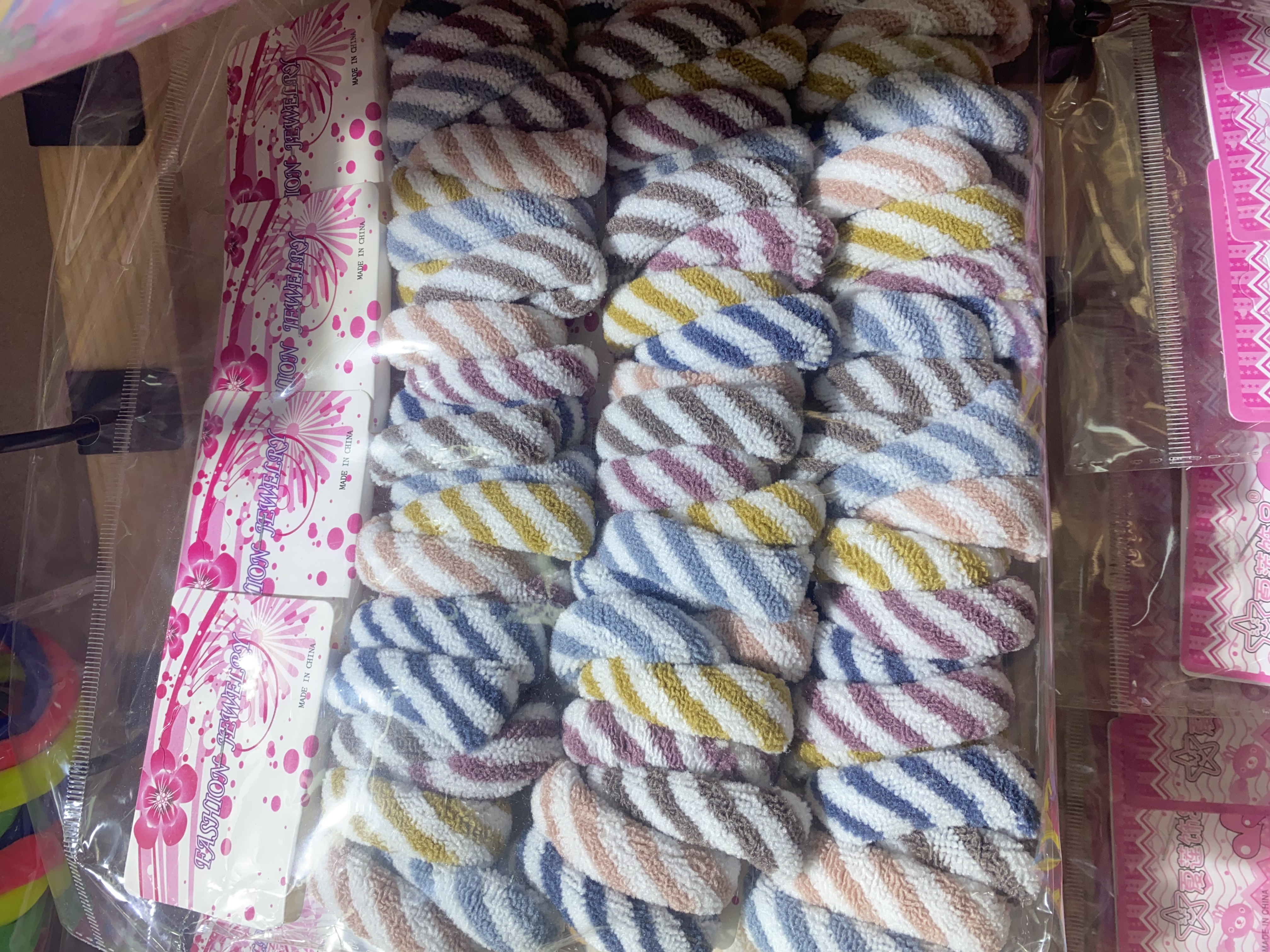 韩版女士无接缝头绳 发饰发圈套装 透明蓝手圈时尚发饰 简约耐用不伤发质头绳发饰发圈