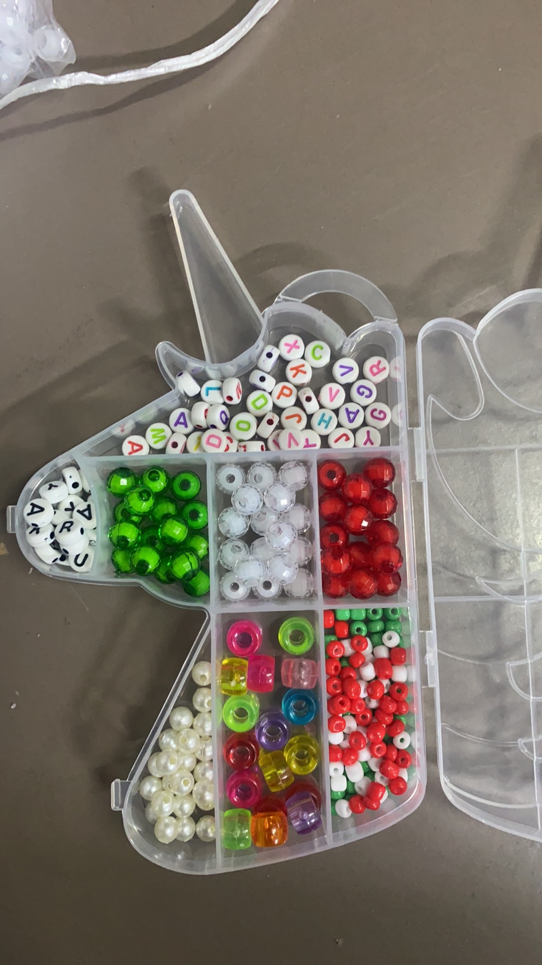 DIY串珠。手串 项链儿童手链 DIY串珠 饰品 项链圣诞亮片配件九字针胸卡夹扣不锈钢十字架朋克木块细节图