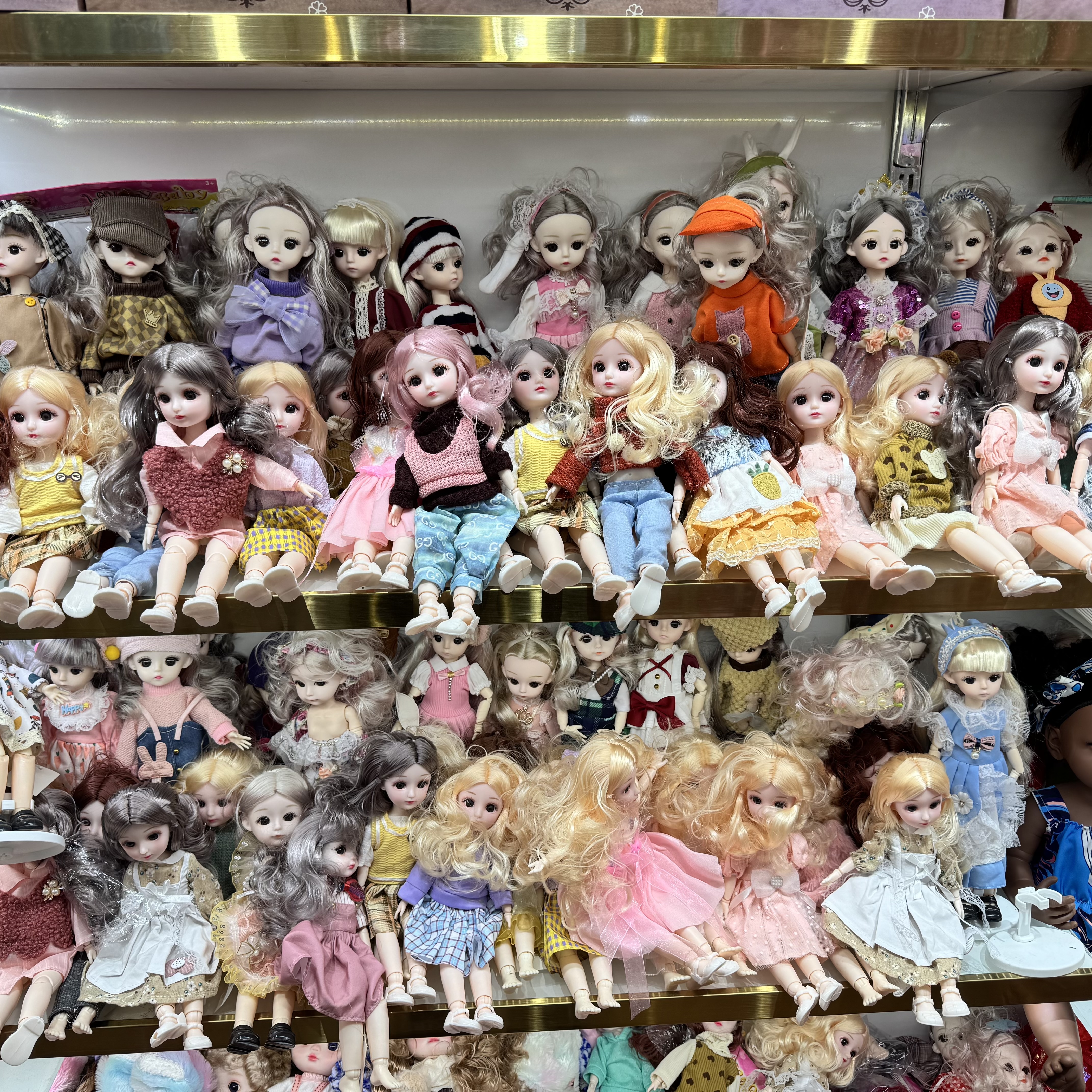 活动关节十二寸娃娃 盒装 礼盒包装 带音乐 玻璃眼睛 袋装详情图8