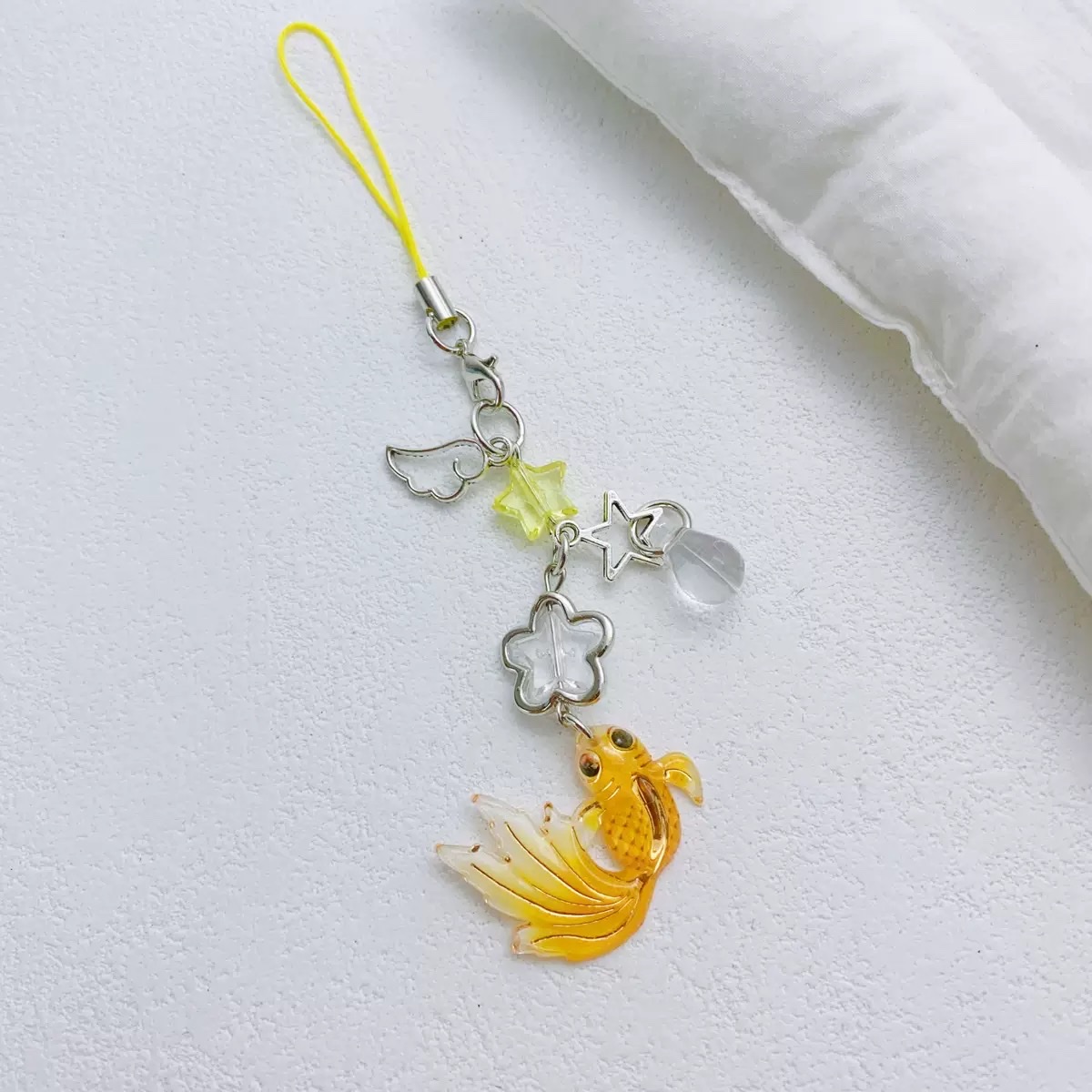 Koi Star beaded mobile phone chain pendant, car and bag all-in-one pendant detail image 12