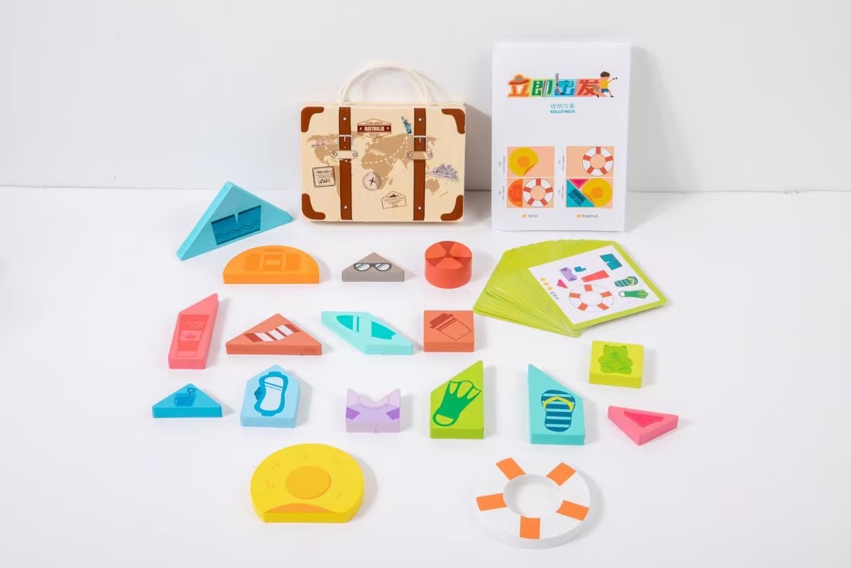 木质玩具儿童玩具益智积木套装 创意拼装乐高积木 玩乐学习两不误儿童玩具积木产品图