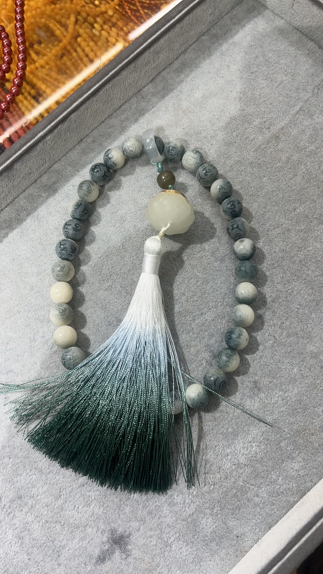 菩提根雕刻念珠手持