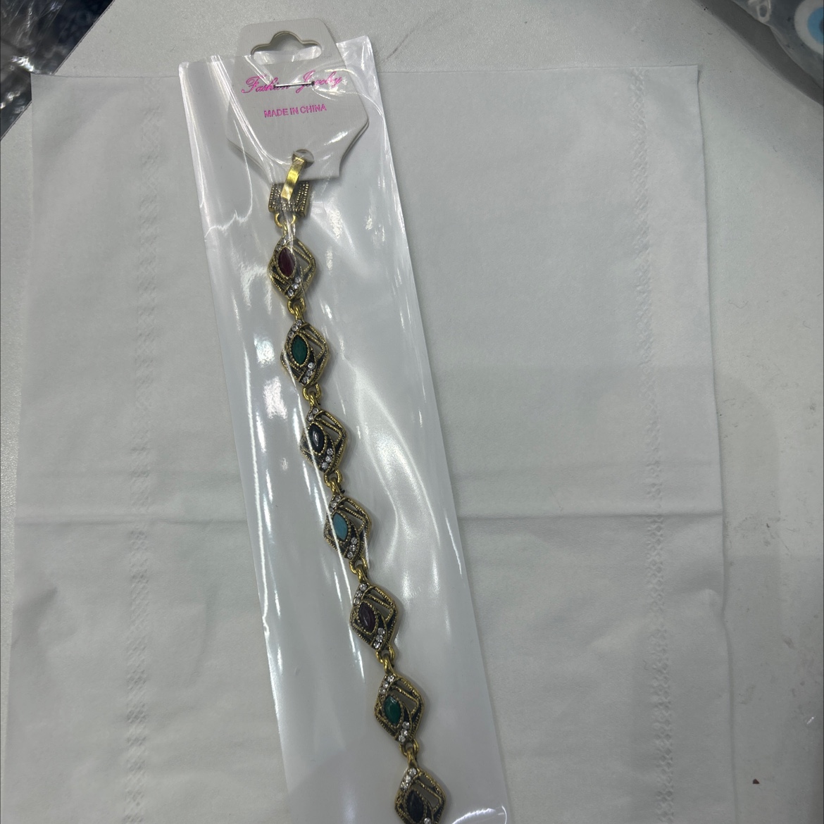 镶嵌手链细节图