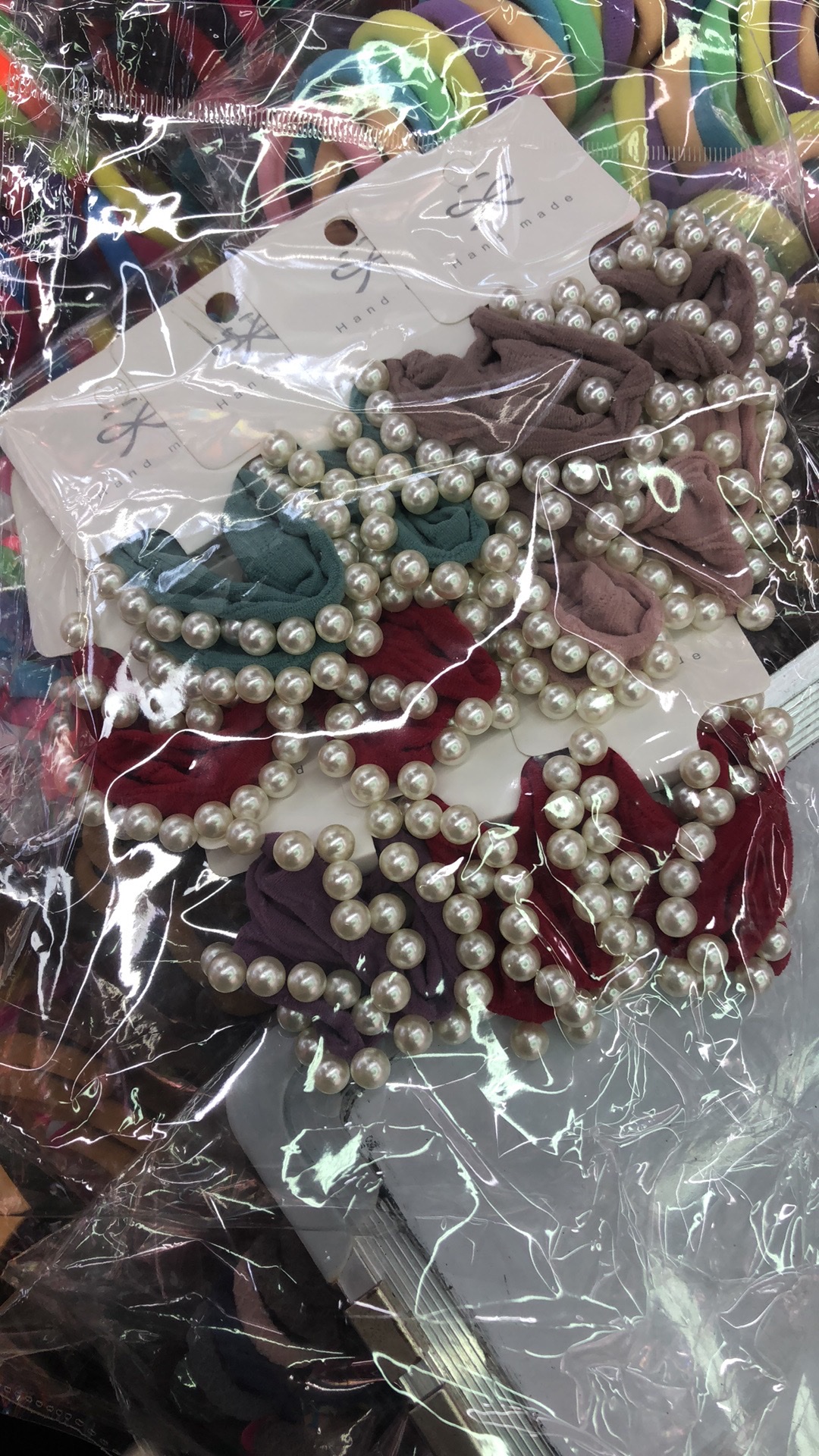 网纱大肠发圈 韩版头绳 高级感发饰 女士优雅饰品 简约时尚发圈装饰品