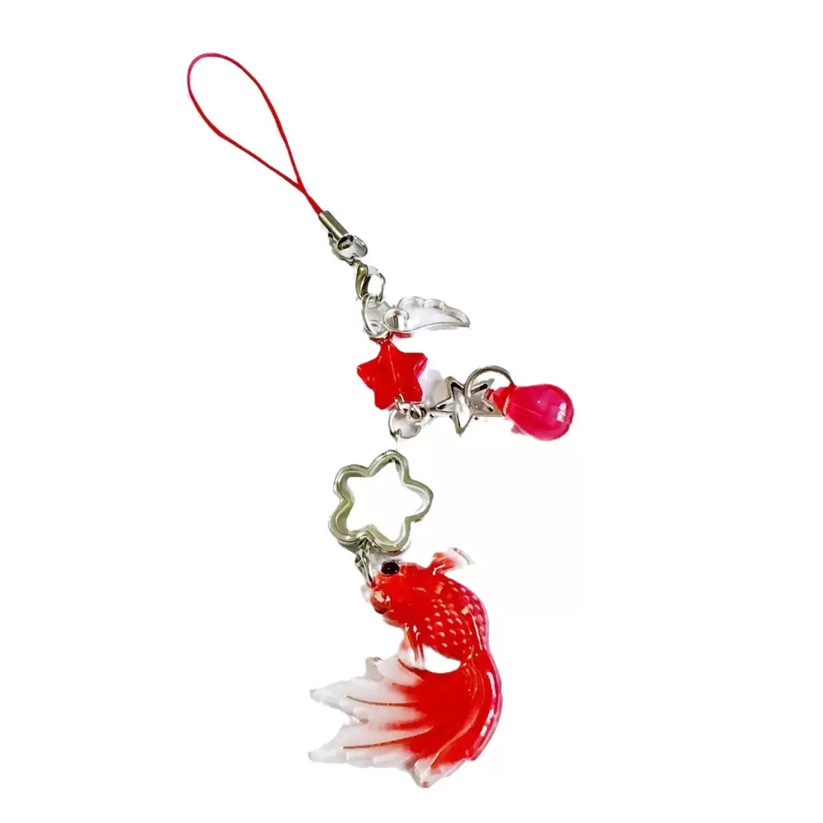 Koi Star beaded mobile phone chain pendant, car and bag all-in-one pendant detail image 5