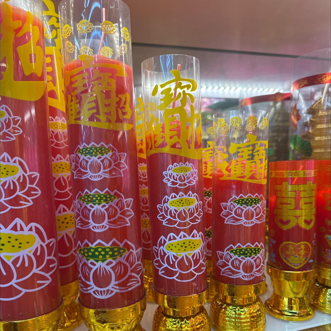 Buddhist pipe-free candle offerings for Buddha, Buddhist ritual offerings, pure handcrafted, long-lasting fragrance, lighting for Buddha red candles, customizable windproof candles, home offerings for Buddha, housewarming offerings Item Picture