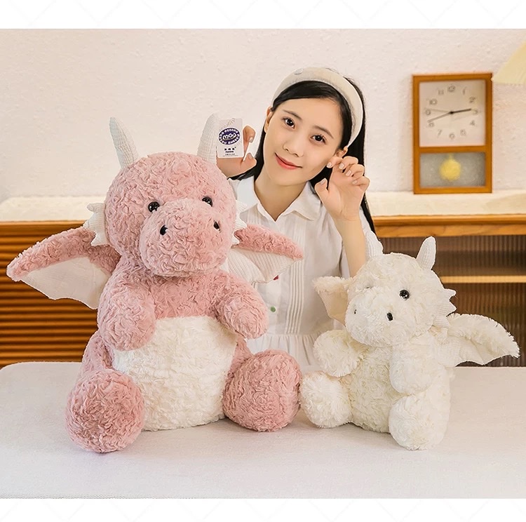 绿色小飞龙公仔毛绒玩具布娃娃玩偶恐龙抱枕坐姿男生款龙年吉祥物公仔详情图4