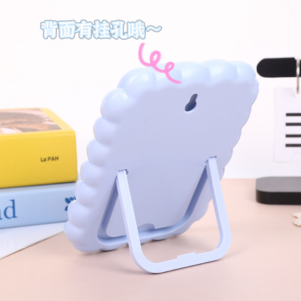 麻花方形桌面镜糖果化妆镜可壁挂美妆镜学生宿舍浴室镜子详情图3