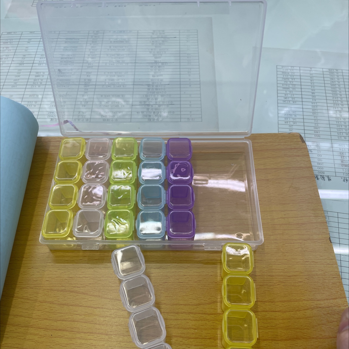 Rice bead storage, bead storage, pill storage box Application Scenario