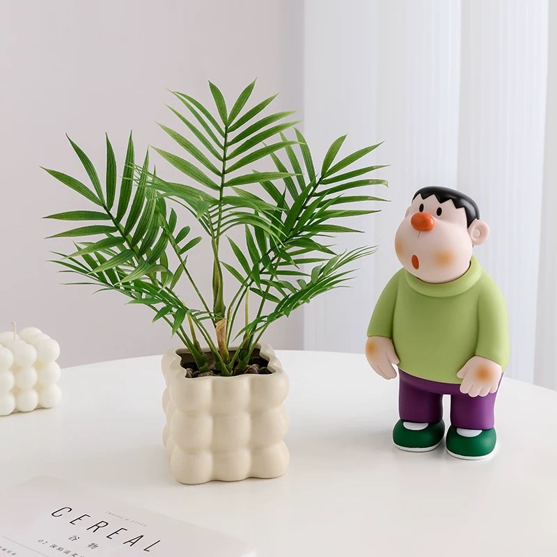 北欧仿真植物小盆栽办公室客厅桌面室内盆景装饰摆件仿生假花绿植陶瓷细节图