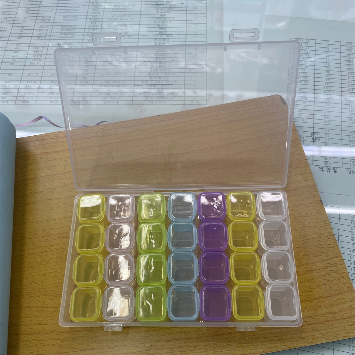 Rice bead storage, bead storage, pill storage box details Picture