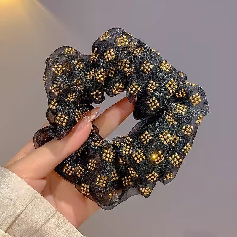 网纱大肠发圈头绳 高级感饰品 发饰 简约时尚女士发圈 美发装饰品 头饰礼品详情图13