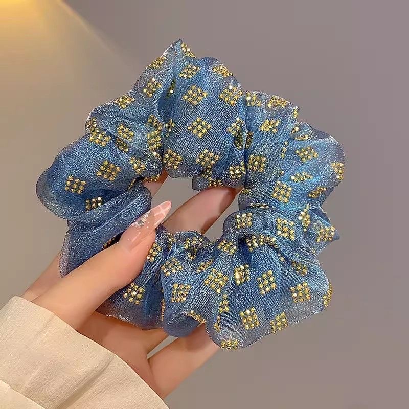 网纱大肠发圈头绳 高级感饰品 发饰 简约时尚女士发圈 美发装饰品 头饰礼品详情图15