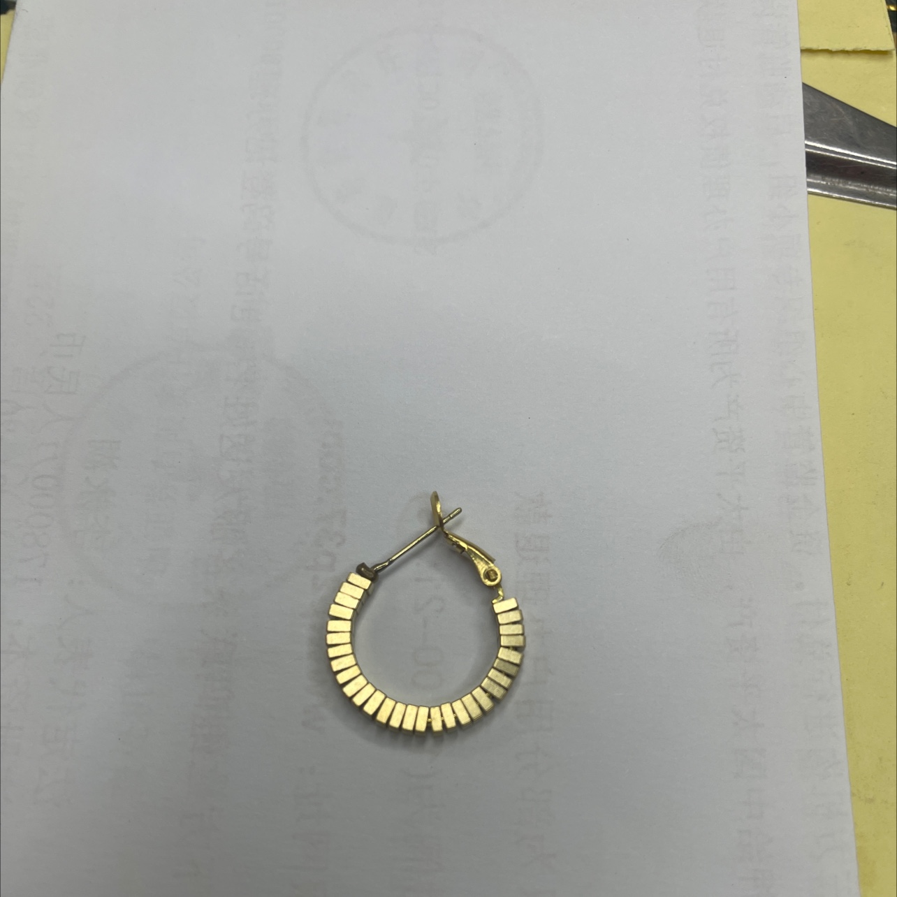 Hand-threaded 20 ear loops. The earrings are extremely simple