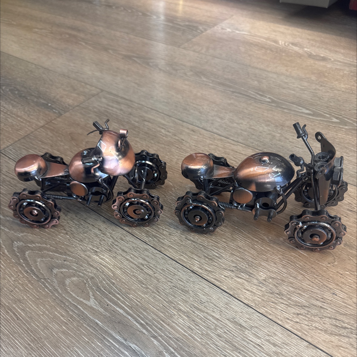 铁艺四轮车金属工艺品家居摆件儿童玩具