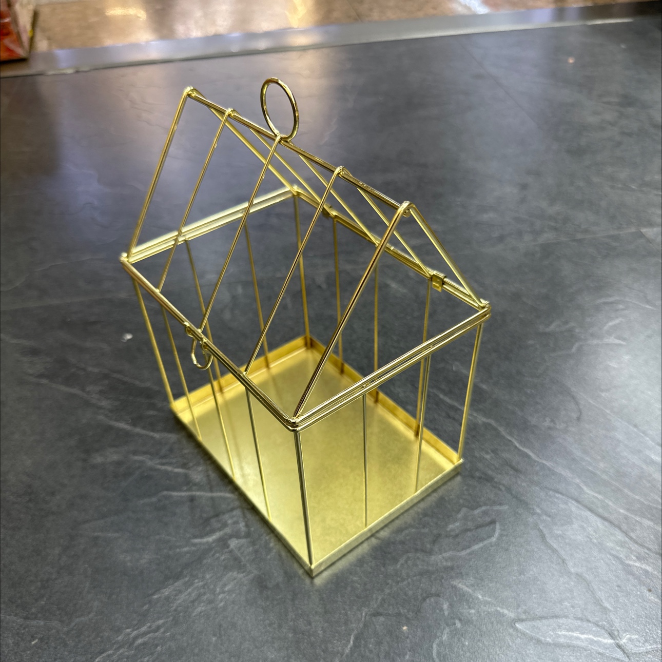 电镀礼品盒小房子￼产品图