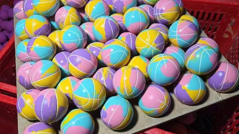 6 cm squash balls, hollow balls, elastic balls and children's toys can be customized OEM detail image 7