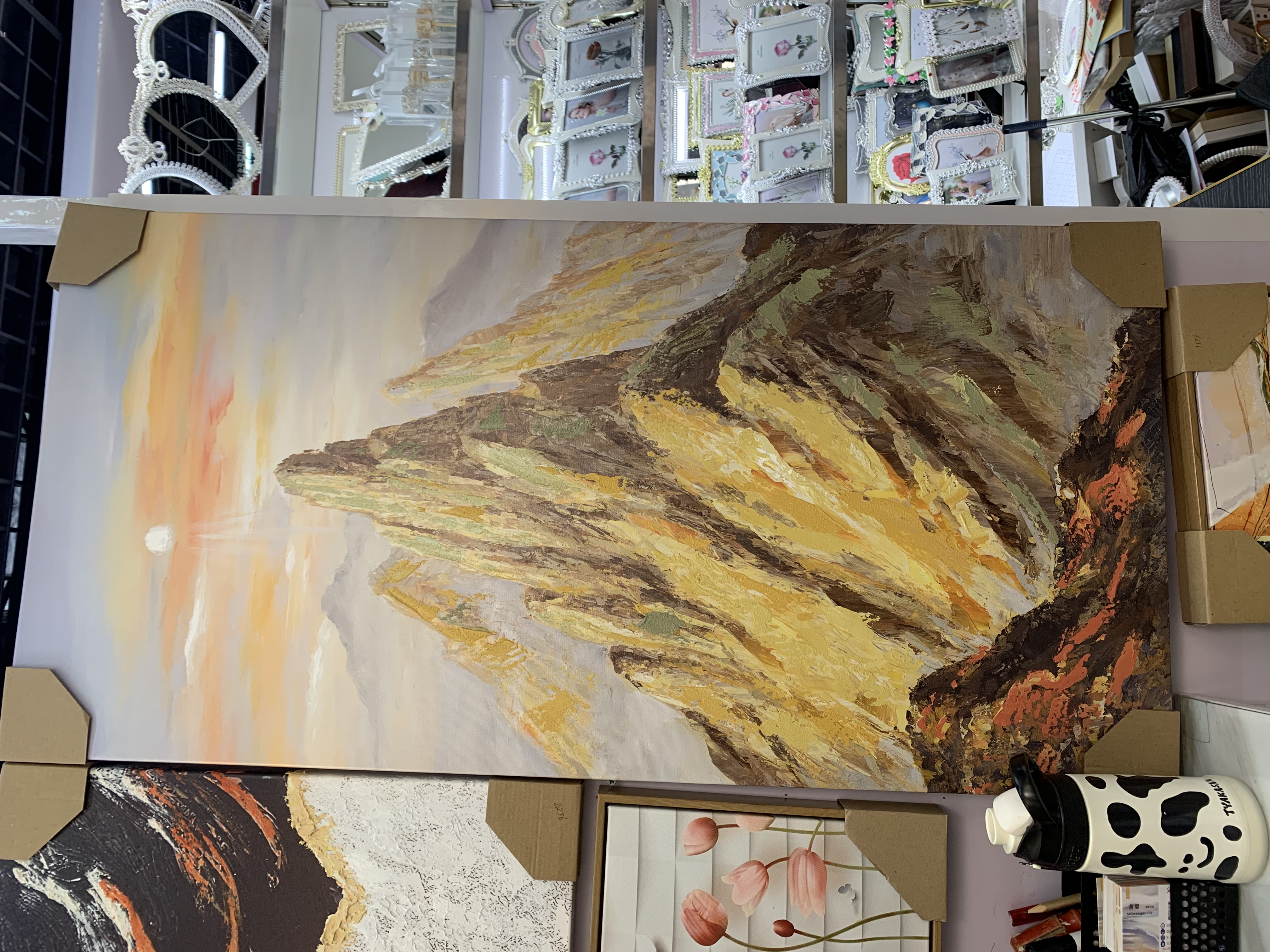 阿拉伯语元素欧美抽象装饰画 沙发背景墙挂画 高级感艺术品墙上装饰品详情图3