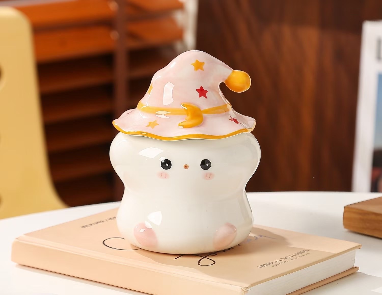 Cute star ceramic water cups, student breakfast cups, tableware, coffee cups, mugs, tea cups and tableware Specification image