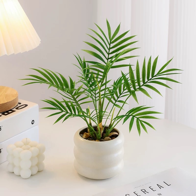 北欧仿真植物小盆栽办公室客厅桌面室内盆景装饰摆件仿生假花绿植陶瓷产品图
