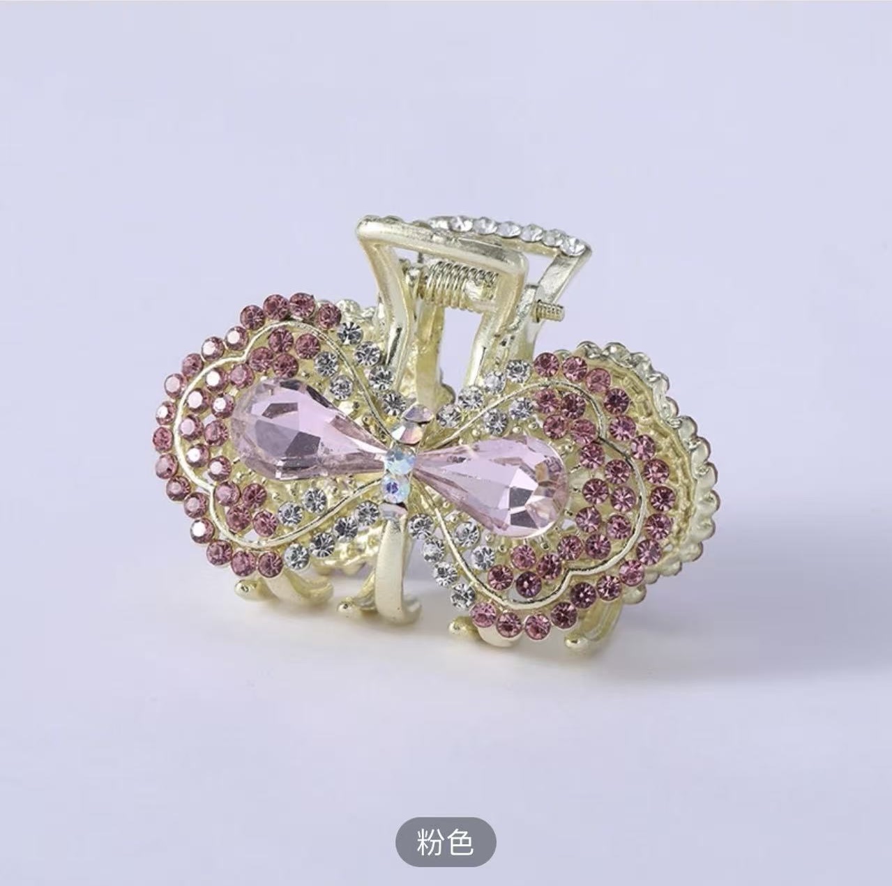 QM0000882玻璃粉钻爪发夹抓夹发饰头饰