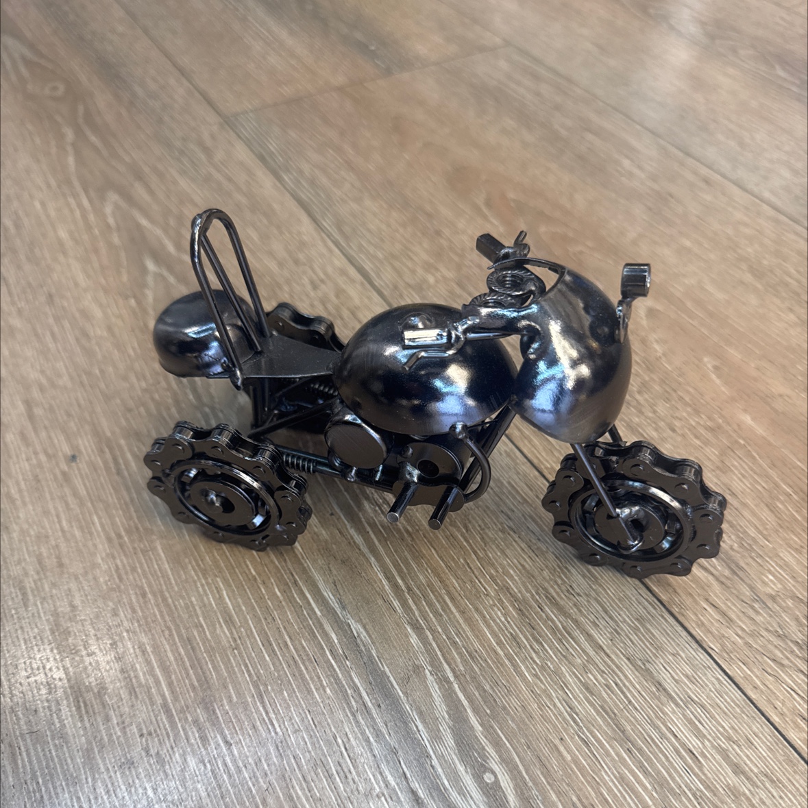 铁艺三轮车金属工艺品家居摆件儿童玩具