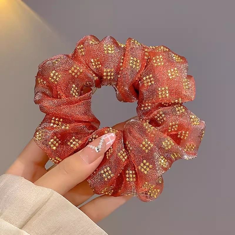 网纱大肠发圈头绳 高级感饰品 发饰 简约时尚女士发圈 美发装饰品 头饰礼品详情图16