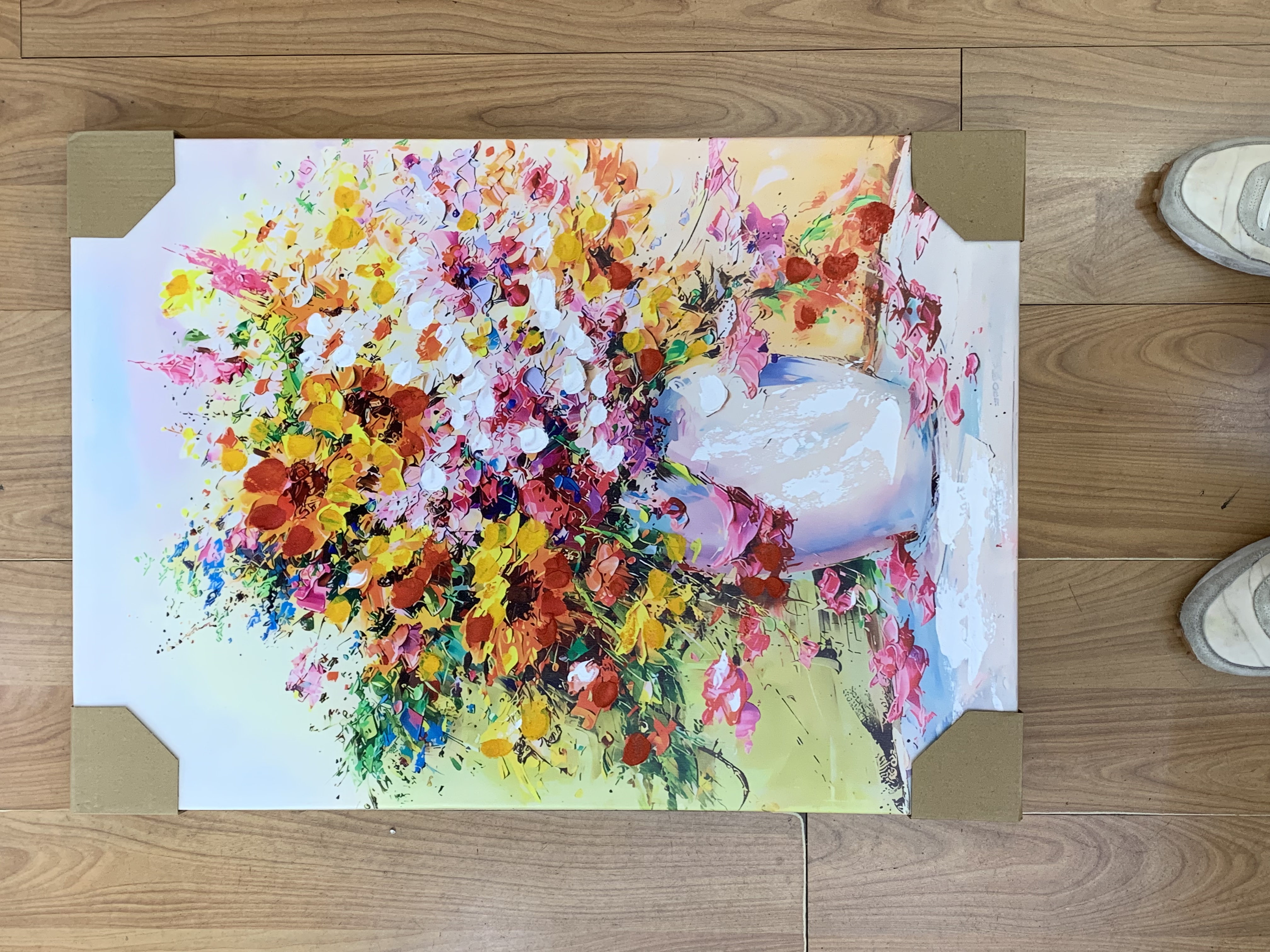 阿拉伯语元素欧美抽象装饰画 沙发背景墙挂画 高级感艺术品墙上装饰品详情图2