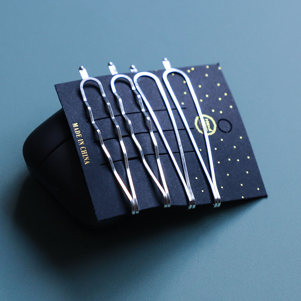 Golden simple one-line clip, popular hair clip, side clip, arc-shaped bangs, broken hair clip, versatile and elegant headwear, hair clip detail image 9