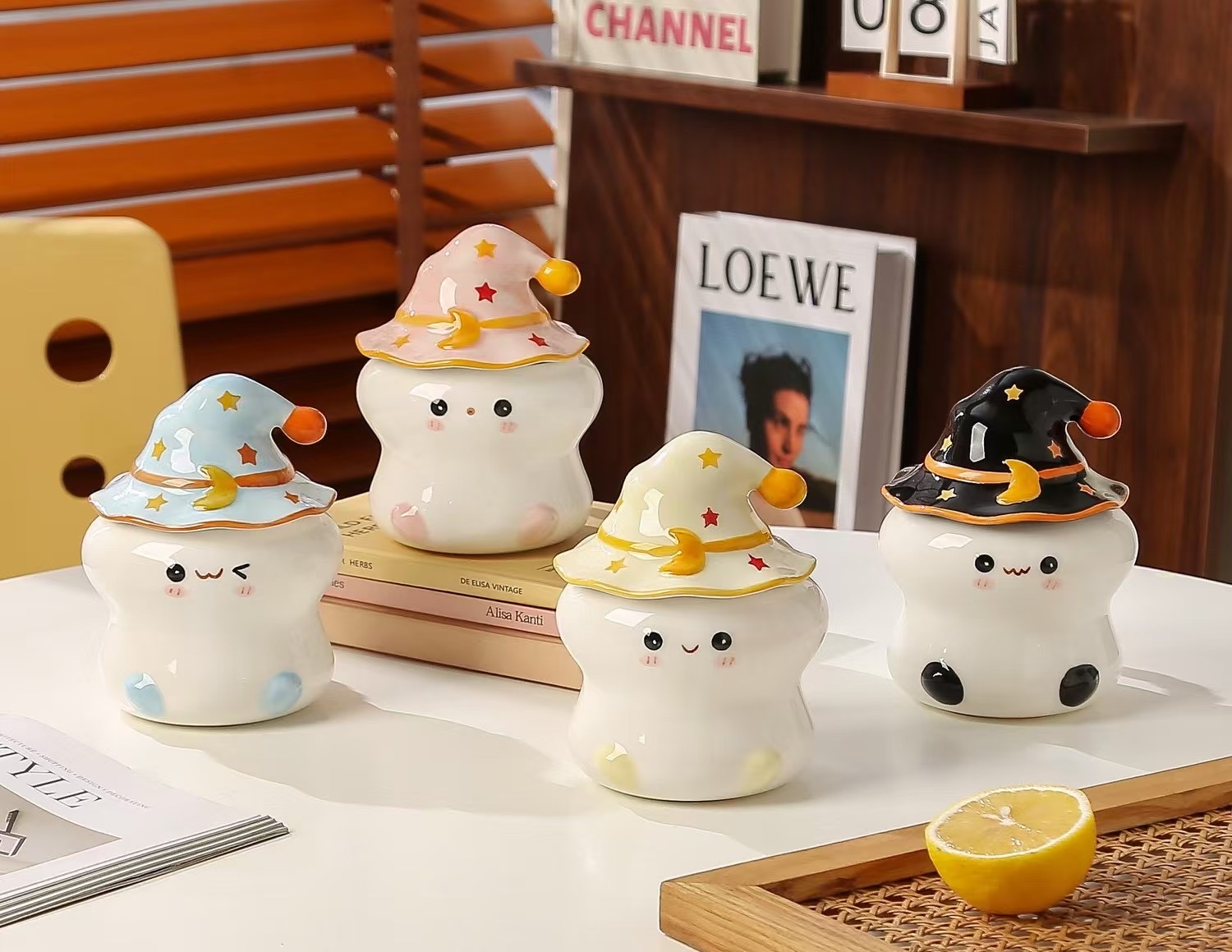 可爱星星陶瓷水杯学生早餐杯餐具咖啡杯马克杯茶水杯餐具