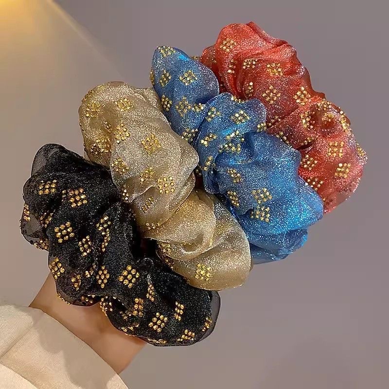 网纱大肠发圈头绳 高级感饰品 发饰 简约时尚女士发圈 美发装饰品 头饰礼品