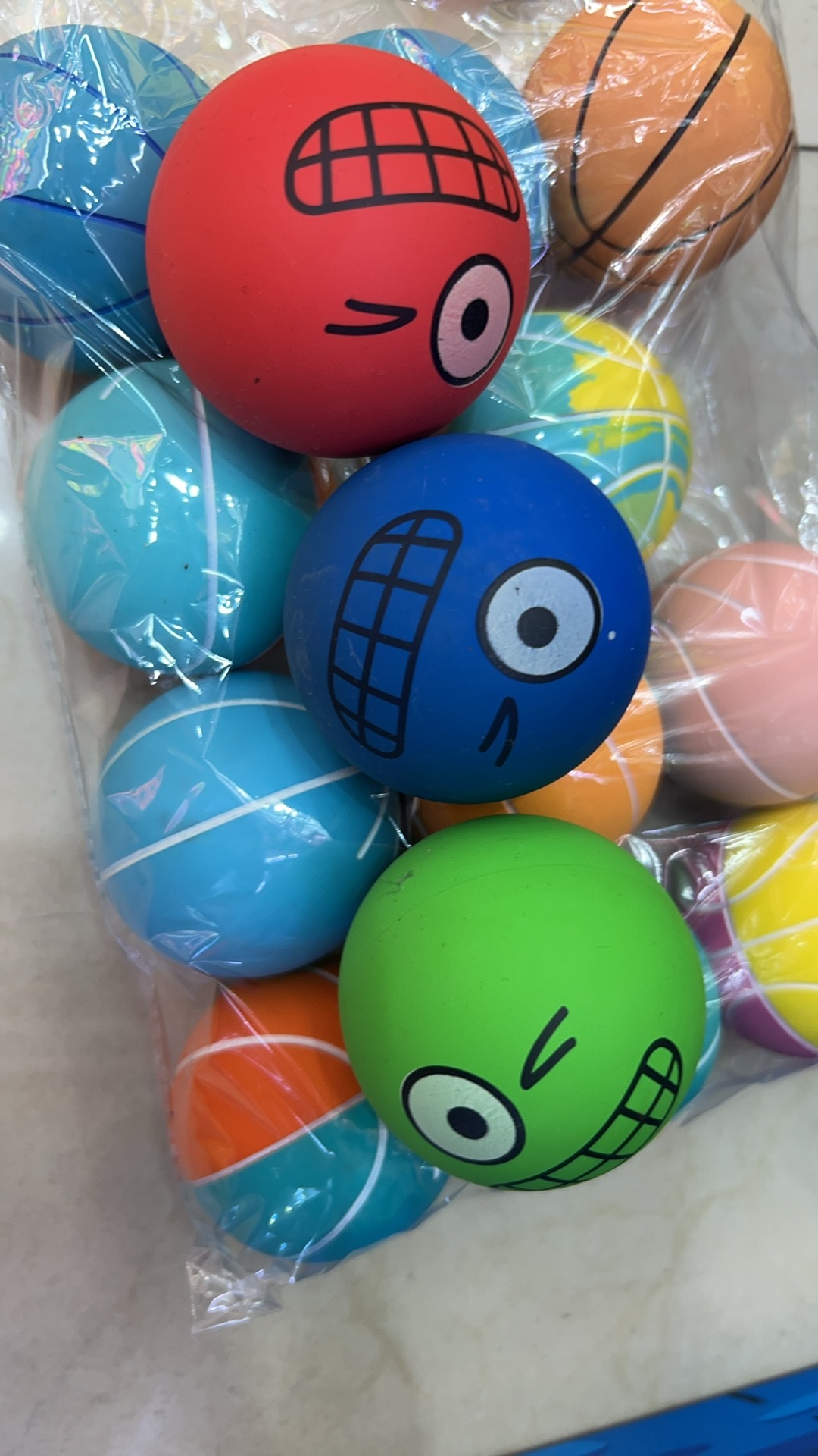 6 cm squash balls, hollow balls, elastic balls and children's toys can be customized OEM detail image 16