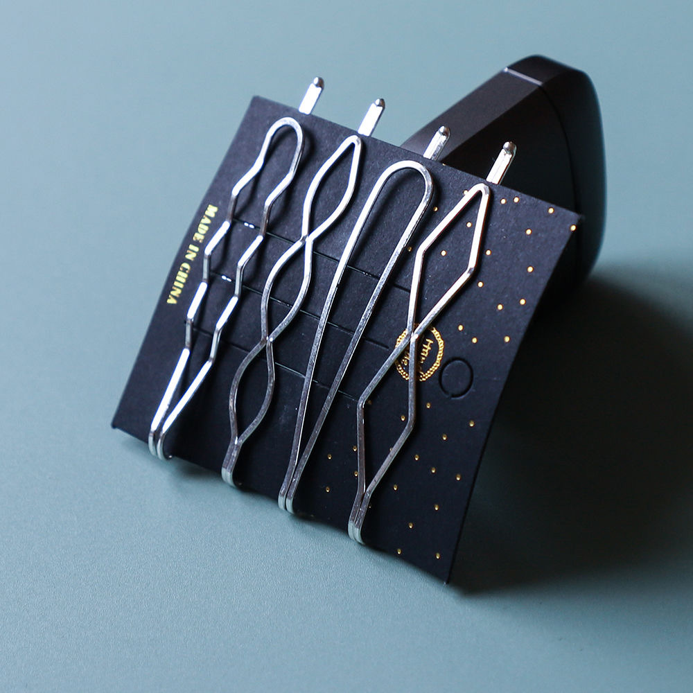 Golden simple one-line clip, popular hair clip, side clip, arc-shaped bangs, broken hair clip, versatile and elegant headwear, hair clip detail image 8