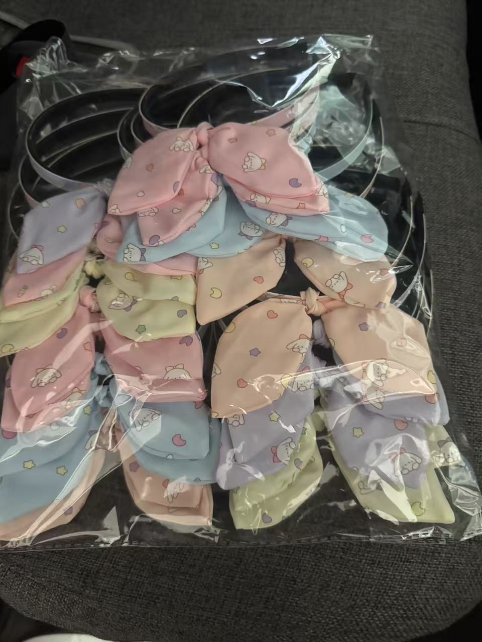 网红爆款流行时尚休闲运动百搭布艺韩版兔耳朵头扣发箍