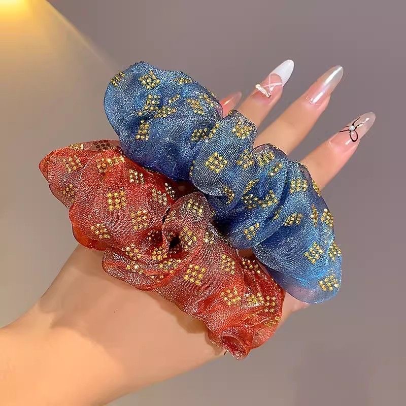 网纱大肠发圈头绳 高级感饰品 发饰 简约时尚女士发圈 美发装饰品 头饰礼品详情图11