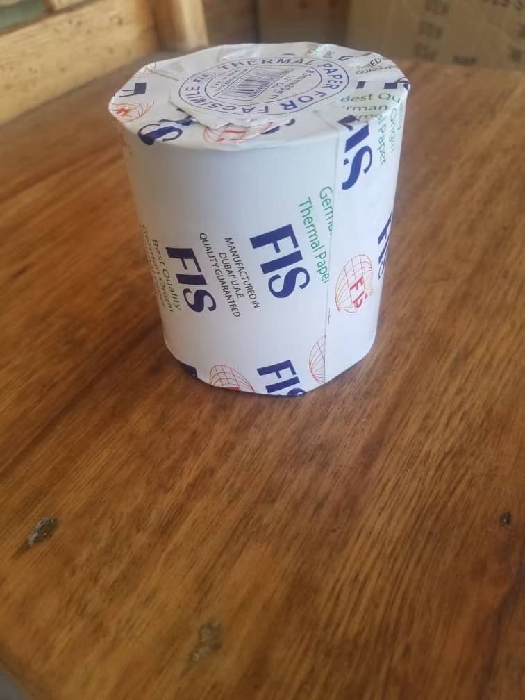 外贸出口热敏纸80*80，FIS包装80*80白底实物图