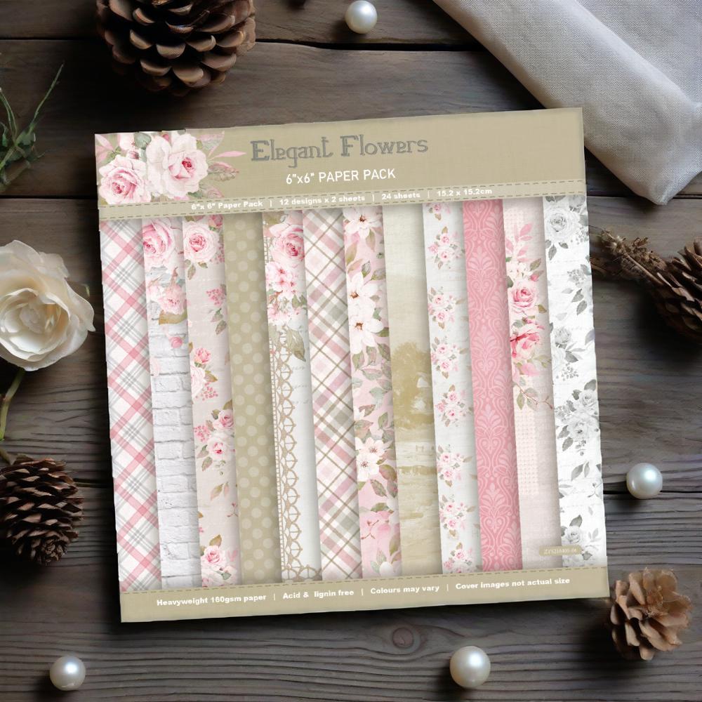 Handcrafted scrapbook planner material 6-inch pattern paper background paper ZYS210405 full figure