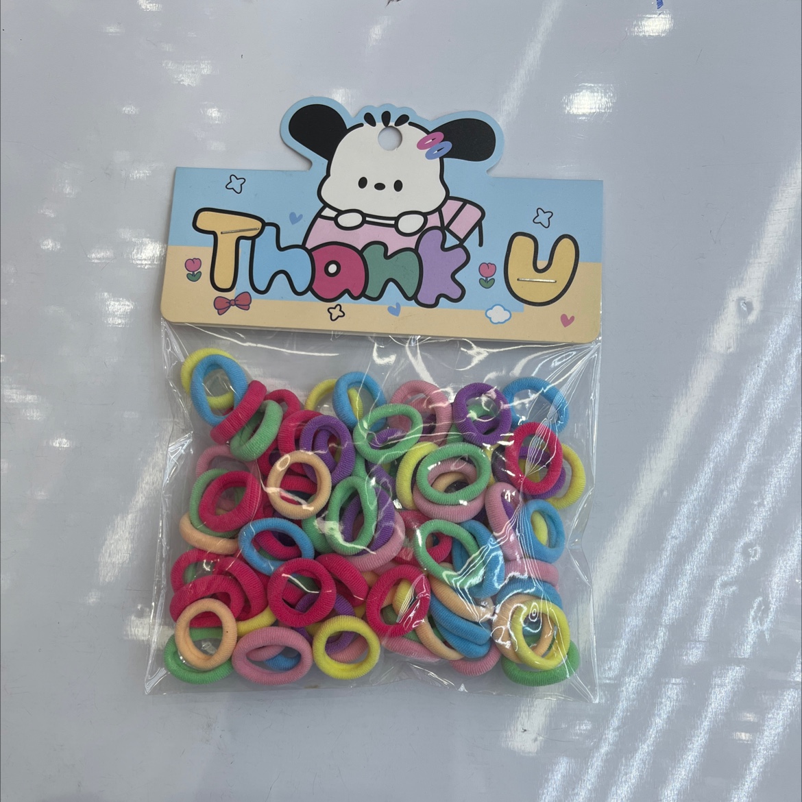 Knitted towel loop, elastic band, children's hair accessory, elastic band, strong and unbreakable hair accessory for girls, cute in summer