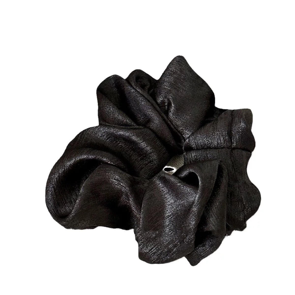 Shiny silk high-end fat intestine circle, pig large intestine hair rope, lazy bun head, low ponytail head rope, regular large intestine hair circle, hair circle, mesh large intestine hair circle detail image 8