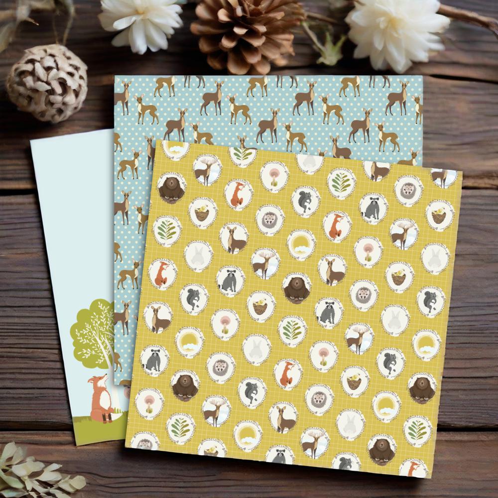 手工制作剪贴薄手账素材 6英寸图案纸 背景纸（好朋友） AC221003产品图