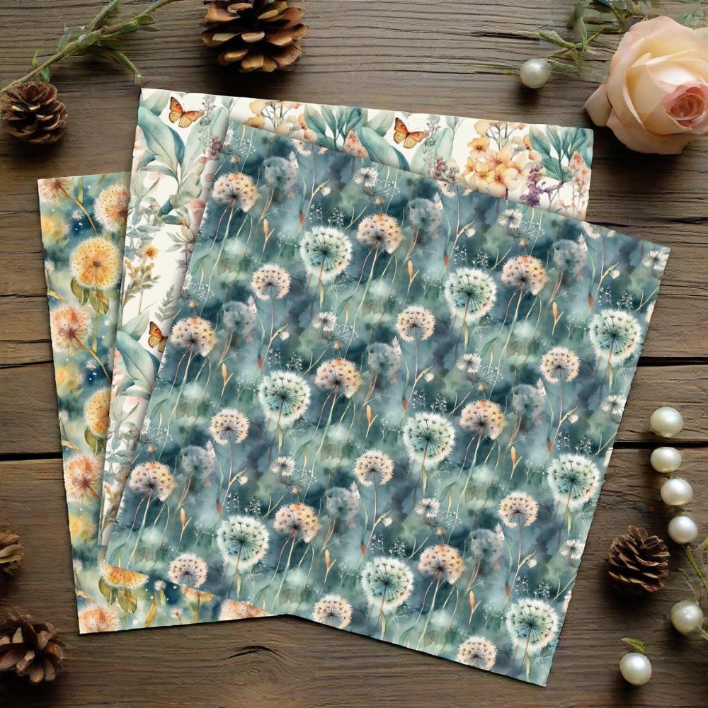 6 inch paper pack -Planners/ Scrapbooks /Cards / Journals / Photo Album DIY craft materials - (Flower Garden) 12sheets  AC230701-06 details Picture